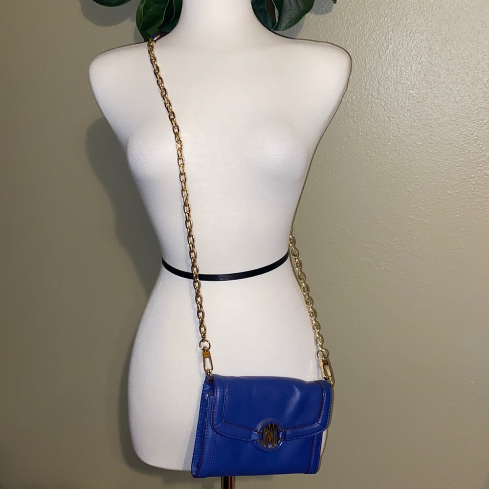 Antonio Melani, Crossbody Chain Strap Purse, Blue, GUC